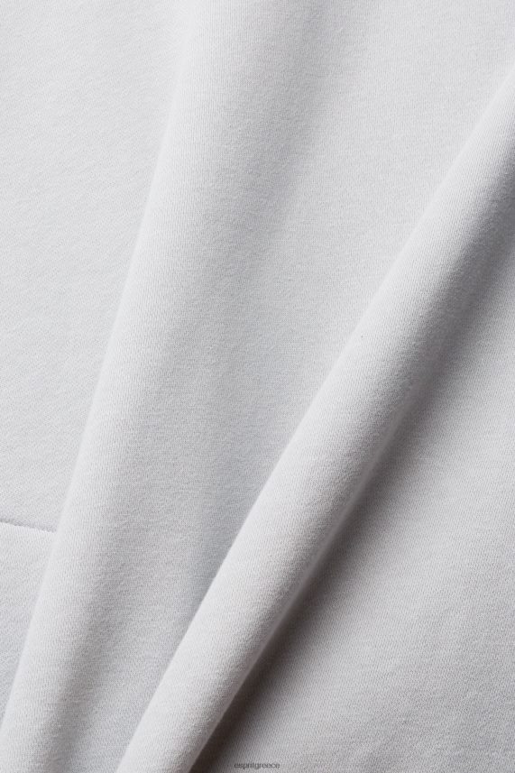 άνδρες Esprit ανοιχτό γκρι φούτερ με τσέπη με φερμουάρ φούτερ & φούτερ 0J044P933