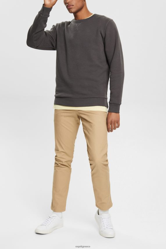 άνδρες Esprit μαύρος βιώσιμη φούτερ με λαιμόκοψη φούτερ & φούτερ 0J044P935