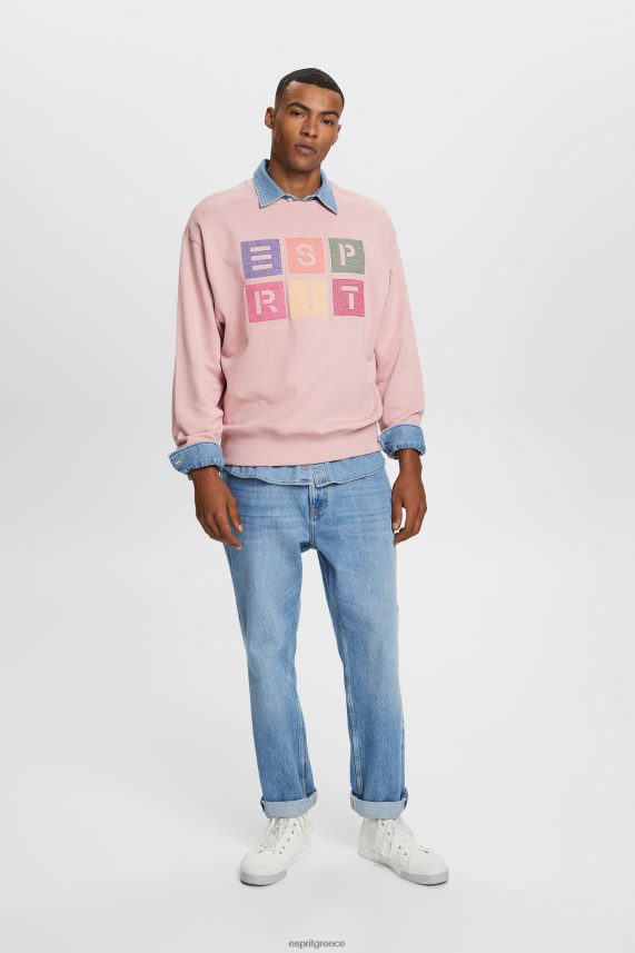 άνδρες Esprit παλιό ροζ φούτερ με λογότυπο, 100% οργανικό βαμβάκι φούτερ & φούτερ 0J044P582