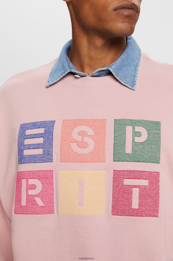 άνδρες Esprit παλιό ροζ φούτερ με λογότυπο, 100% οργανικό βαμβάκι φούτερ & φούτερ 0J044P582
