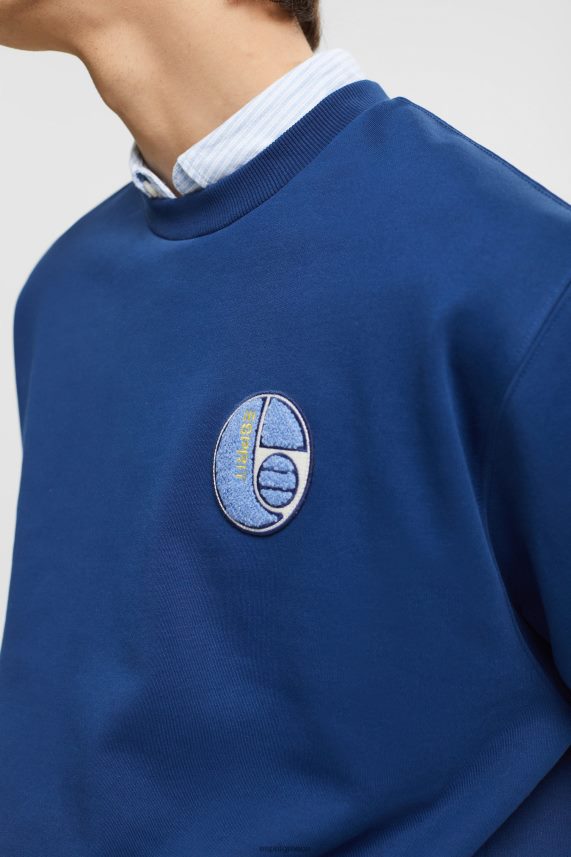 άνδρες Esprit μελάνι φούτερ patch πανεπιστημίου φούτερ & φούτερ 0J044P809