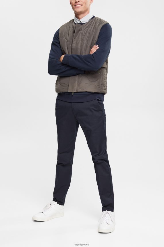 άνδρες Esprit σκούρο χακί καπιτονέ γιλέκο γιλέκο 0J044P842