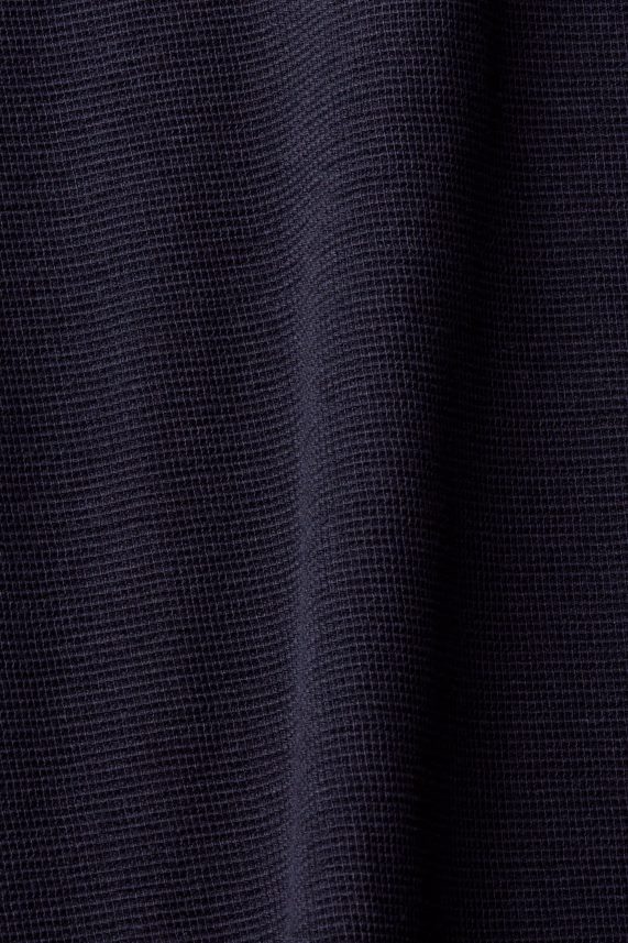 άνδρες Esprit ΠΟΛΕΜΙΚΟ ΝΑΥΤΙΚΟ μακρυμάνικο μπλουζάκι πικέ βάφλα μακρύ μανίκι 0J044P824