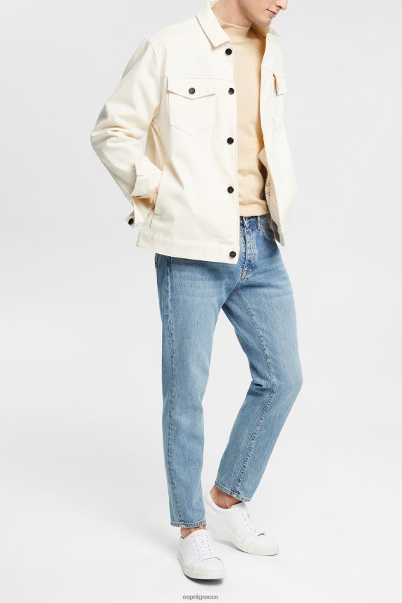 άνδρες Esprit κρεμ μπεζ όρθιος γιακάς μακρυμάνικο τοπ μακρύ μανίκι 0J044P945