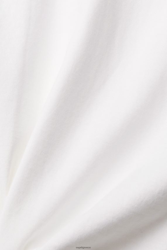 άνδρες Esprit άσπρο μπλουζάκι με μακριά μανίκια μακρύ μανίκι 0J044P947