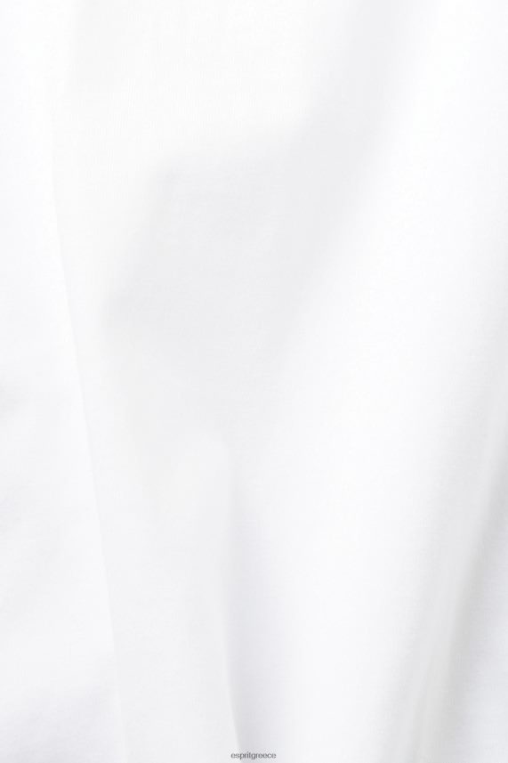 άνδρες Esprit άσπρο μπλουζάκι με τύπωμα λογότυπου μπλουζάκια 0J044P599