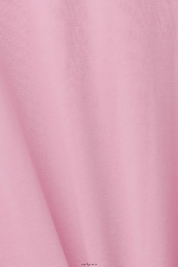 άνδρες Esprit ροζ μπλουζάκι με τύπωμα λογότυπου μπλουζάκια 0J044P603