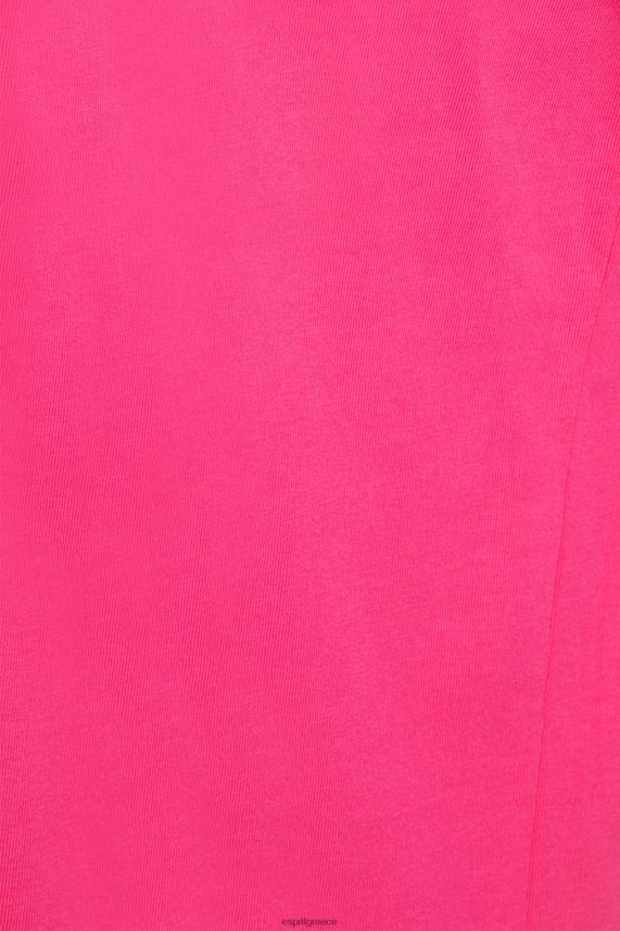 άνδρες Esprit ροζ φούξια μπλουζάκι απλικέ με λογότυπο ματ λάμψη μπλουζάκια 0J044P619