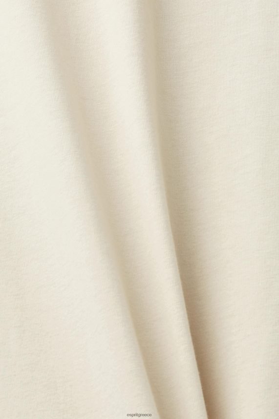 άνδρες Esprit ελαφρύ γκρι βαμβακερό μπλουζάκι με λογότυπο μπλουζάκια 0J044P625