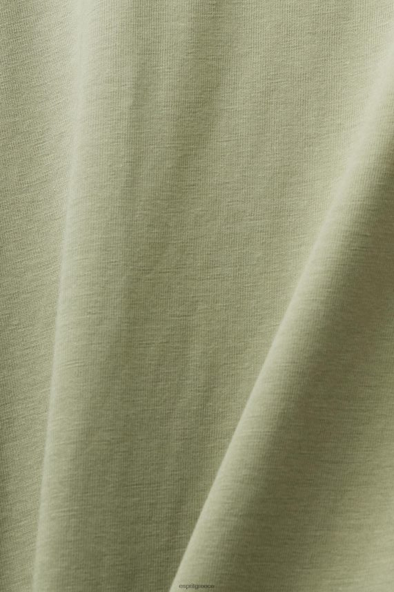 άνδρες Esprit ελαφρύ χακί μπλουζάκι με φανέλα μπλουζάκια 0J044P746