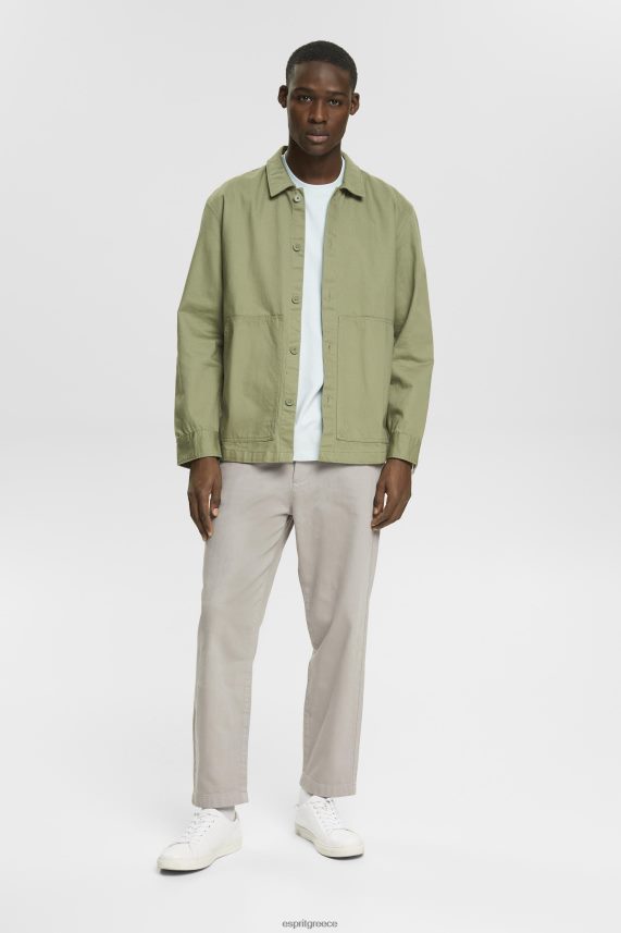 άνδρες Esprit ανοιχτό υδάτινο πράσινο μπλουζάκι με φανέλα μπλουζάκια 0J044P747