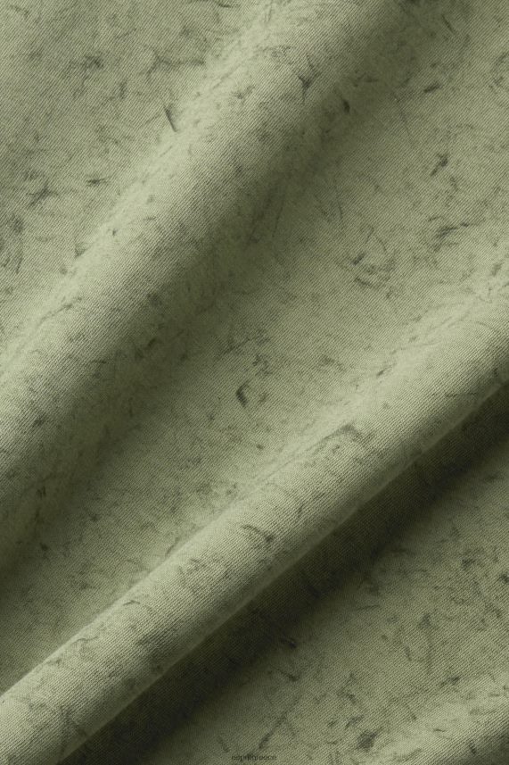 άνδρες Esprit ελαφρύ χακί μπλουζάκι με πλυμένο αποτέλεσμα μπλουζάκια 0J044P752