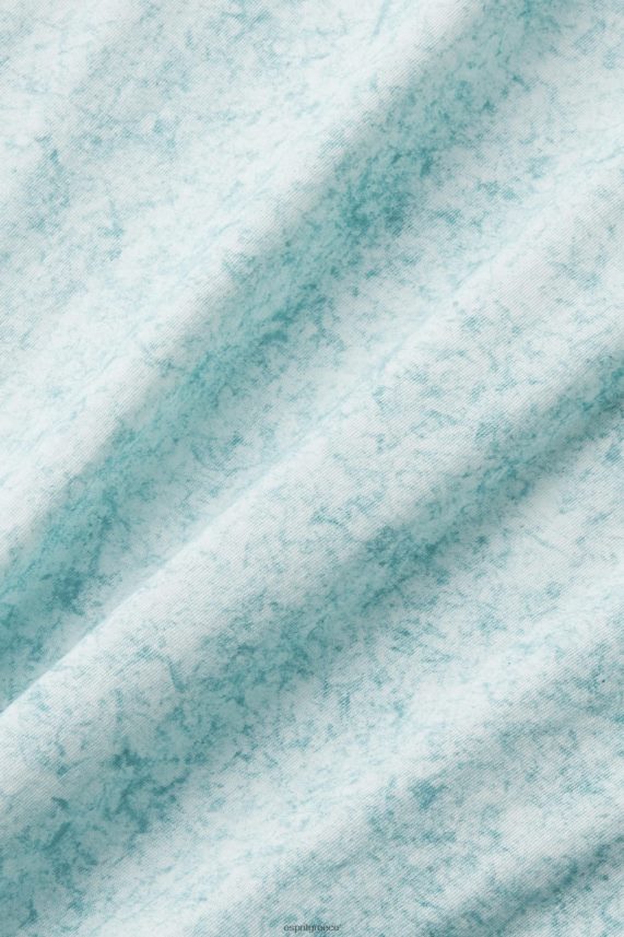 άνδρες Esprit ανοιχτό υδάτινο πράσινο μπλουζάκι με πλυμένο αποτέλεσμα μπλουζάκια 0J044P753