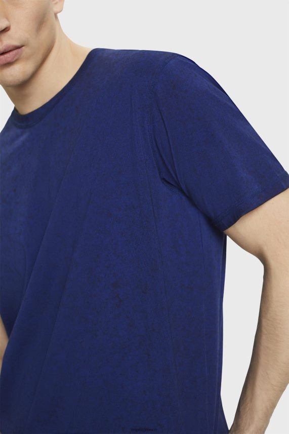 άνδρες Esprit μελάνι μπλουζάκι με πλυμένο αποτέλεσμα μπλουζάκια 0J044P754