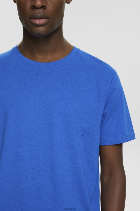 άνδρες Esprit μπλε μπλουζάκι από φανέλα μπλουζάκια 0J044P781