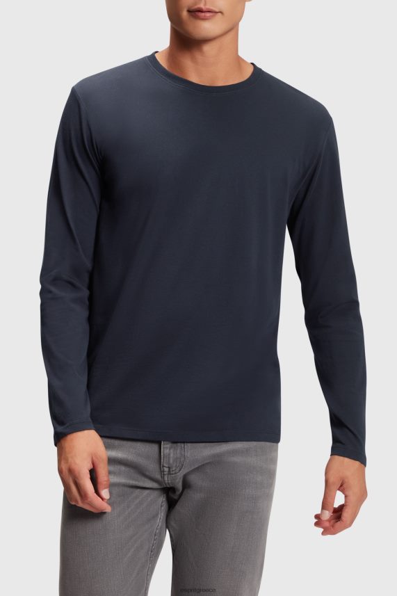 άνδρες Esprit μαύρος κανονικό μασίφ μπλουζάκι μπλουζάκια 0J044P858