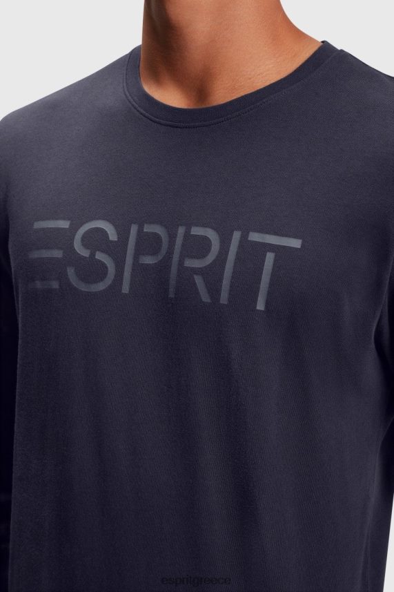 άνδρες Esprit ΠΟΛΕΜΙΚΟ ΝΑΥΤΙΚΟ μπλουζάκι ζέρσεϊ με λογότυπο μπλουζάκια 0J044P866