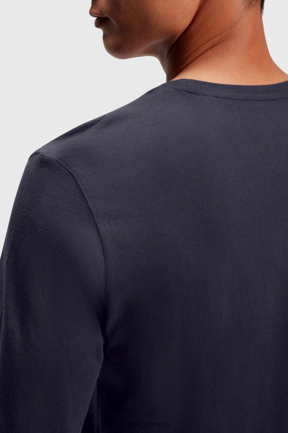 άνδρες Esprit ΠΟΛΕΜΙΚΟ ΝΑΥΤΙΚΟ μπλουζάκι ζέρσεϊ με λογότυπο μπλουζάκια 0J044P866