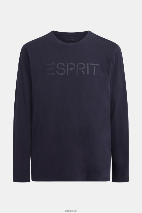 άνδρες Esprit ΠΟΛΕΜΙΚΟ ΝΑΥΤΙΚΟ μπλουζάκι ζέρσεϊ με λογότυπο μπλουζάκια 0J044P866