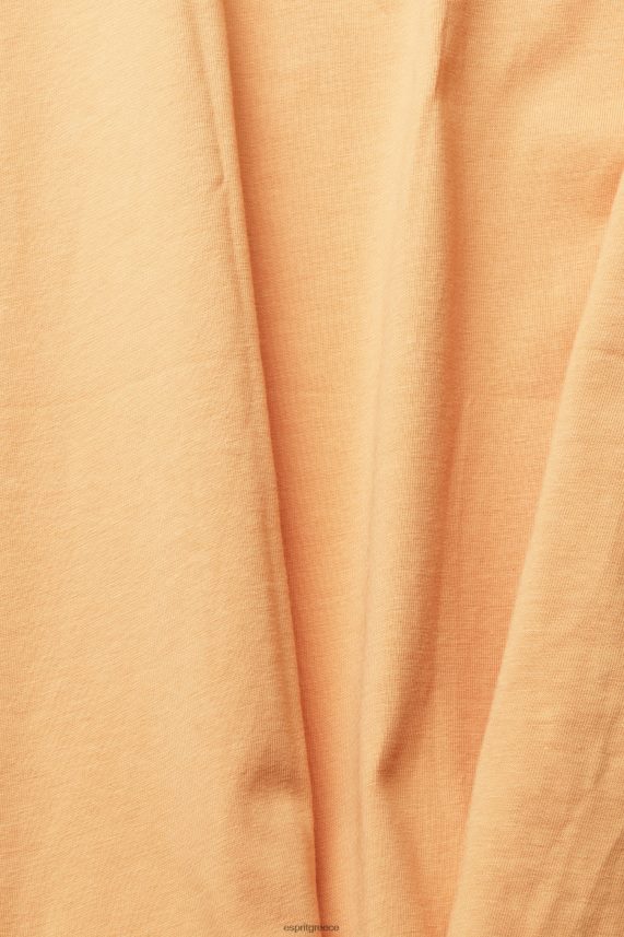 άνδρες Esprit ροδάκινο μπλουζάκι φανέλα με κεντημένο λογότυπο μπλουζάκια 0J044P918