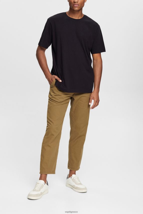 άνδρες Esprit μαύρος απλό μπλουζάκι μπλουζάκια 0J044P928