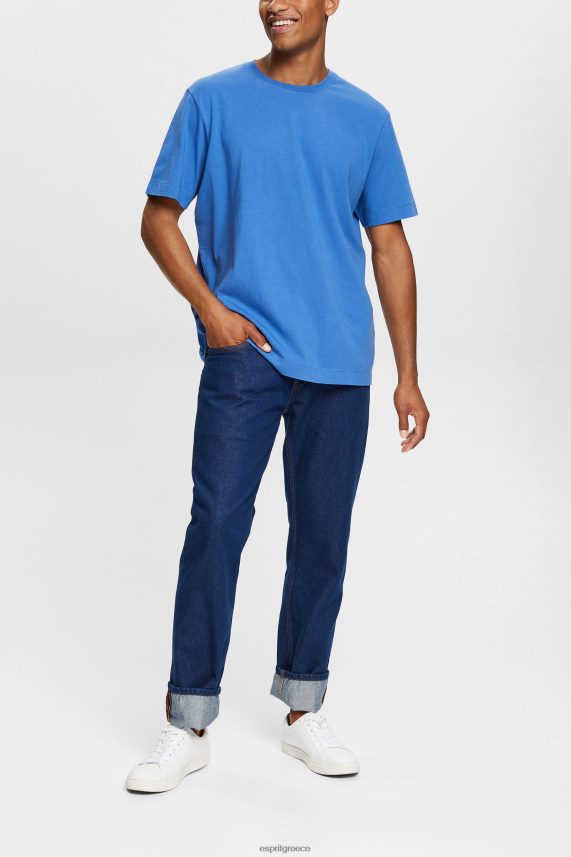 άνδρες Esprit μπλε απλό μπλουζάκι μπλουζάκια 0J044P931
