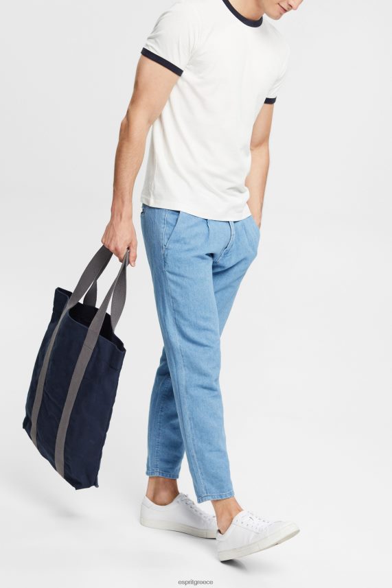 άνδρες Esprit υπόλευκο μπλουζάκι με φανέλα μπλουζάκια 0J044P954