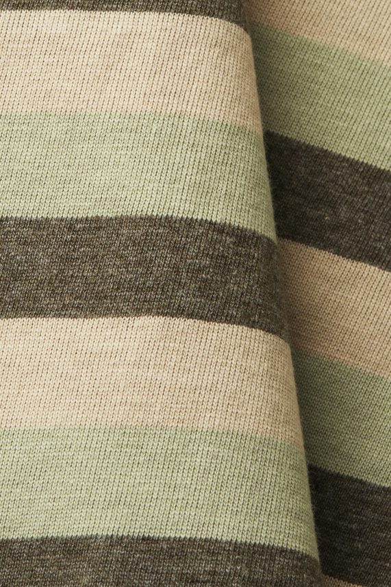 άνδρες Esprit ανοιχτό πράσινο ριγέ μπλουζάκι ζέρσεϊ, 100% βαμβάκι μπλουζάκια 0J044P735