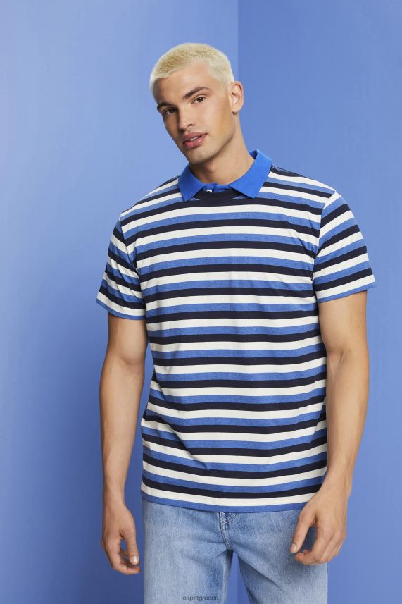 άνδρες Esprit ΠΟΛΕΜΙΚΟ ΝΑΥΤΙΚΟ ριγέ μπλουζάκι ζέρσεϊ, 100% βαμβάκι μπλουζάκια 0J044P736