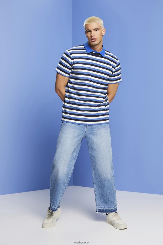 άνδρες Esprit ΠΟΛΕΜΙΚΟ ΝΑΥΤΙΚΟ ριγέ μπλουζάκι ζέρσεϊ, 100% βαμβάκι μπλουζάκια 0J044P736