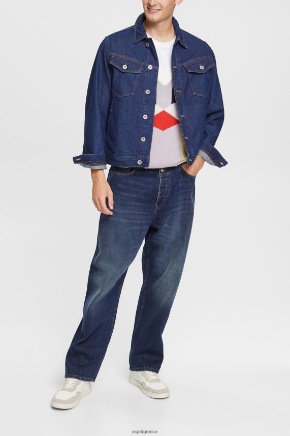 άνδρες Esprit μπλε σκούρο πλύσιμο τζιν μπουφάν μπουφάν 0J044P879