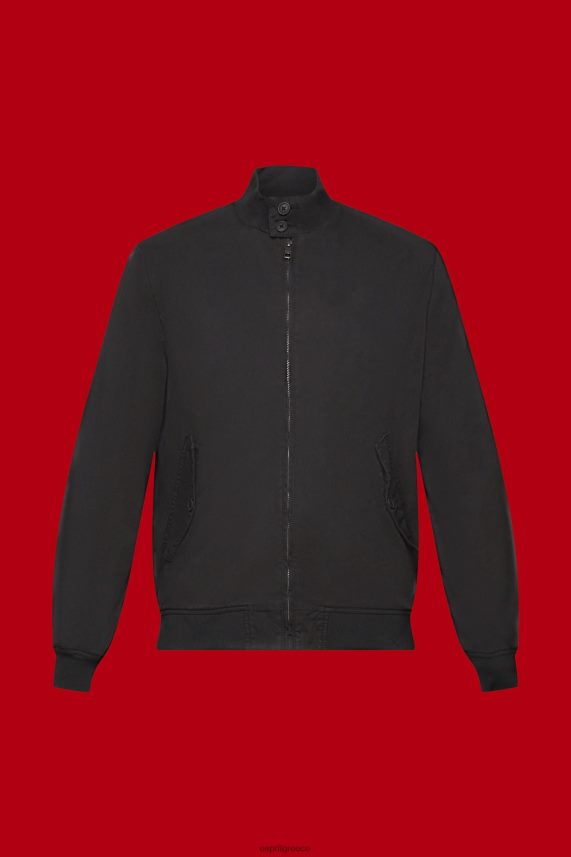 άνδρες Esprit μαύρος Bomber jacket με όρθιο γιακά μπουφάν 0J044P713
