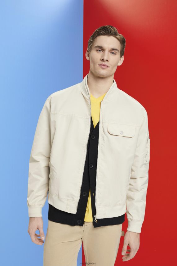 άνδρες Esprit ελαφρύ γκρι bomber jacket μπουφάν 0J044P677