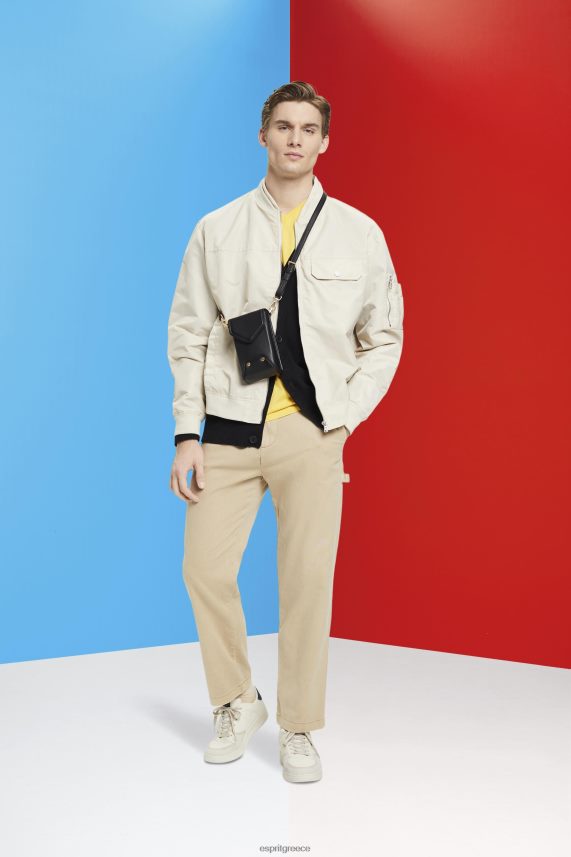 άνδρες Esprit ελαφρύ γκρι bomber jacket μπουφάν 0J044P677