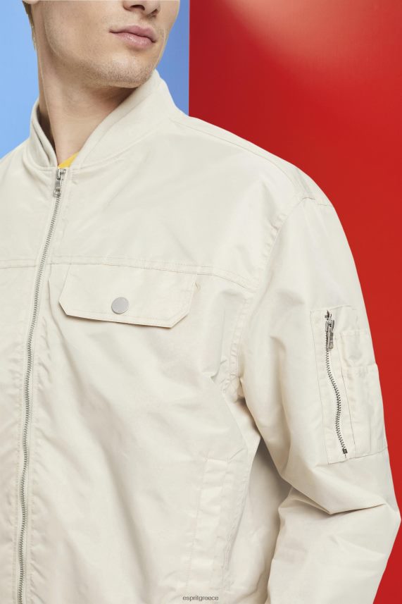 άνδρες Esprit ελαφρύ γκρι bomber jacket μπουφάν 0J044P677
