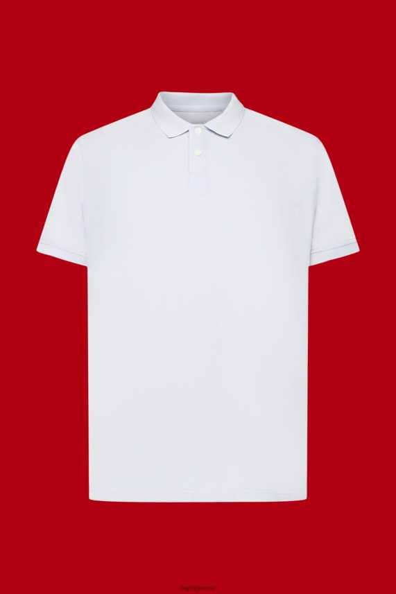 άνδρες Esprit παστέλ μπλε βαμβακερό πικέ πόλο μπλουζάκι πόλο 0J044P709