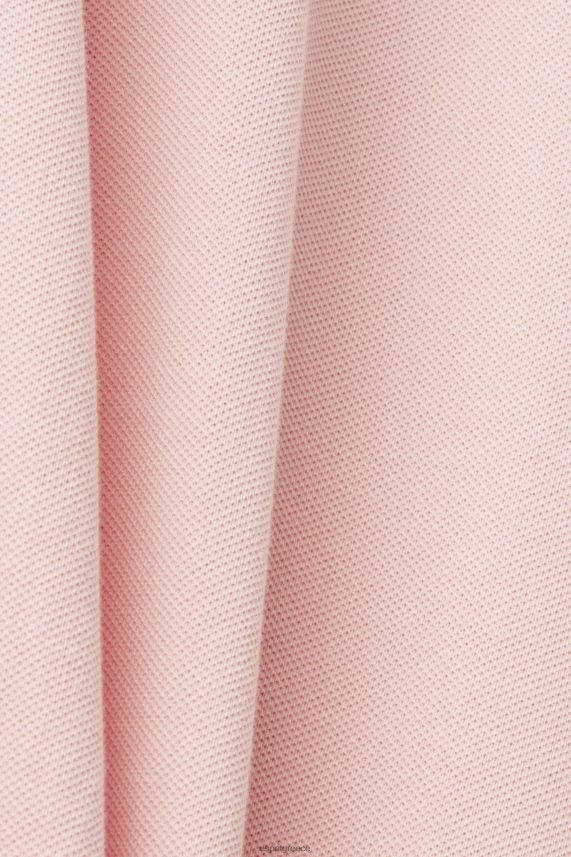 άνδρες Esprit ροζ βαμβακερό πικέ πόλο μπλουζάκι πόλο 0J044P710