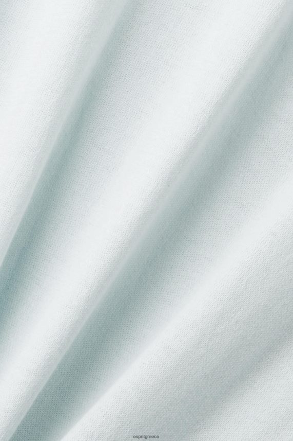 άνδρες Esprit ανοιχτό υδάτινο πράσινο ανάμεικτο τένσελ και βιώσιμο βαμβακερό μπλουζάκι πόλο πόλο 0J044P760