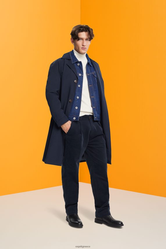 άνδρες Esprit ΠΟΛΕΜΙΚΟ ΝΑΥΤΙΚΟ κοτλέ παντελόνι με φαρδιά εφαρμογή παντελόνι & παντελόνι 0J044P333