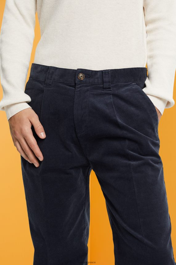 άνδρες Esprit ΠΟΛΕΜΙΚΟ ΝΑΥΤΙΚΟ κοτλέ παντελόνι με φαρδιά εφαρμογή παντελόνι & παντελόνι 0J044P333