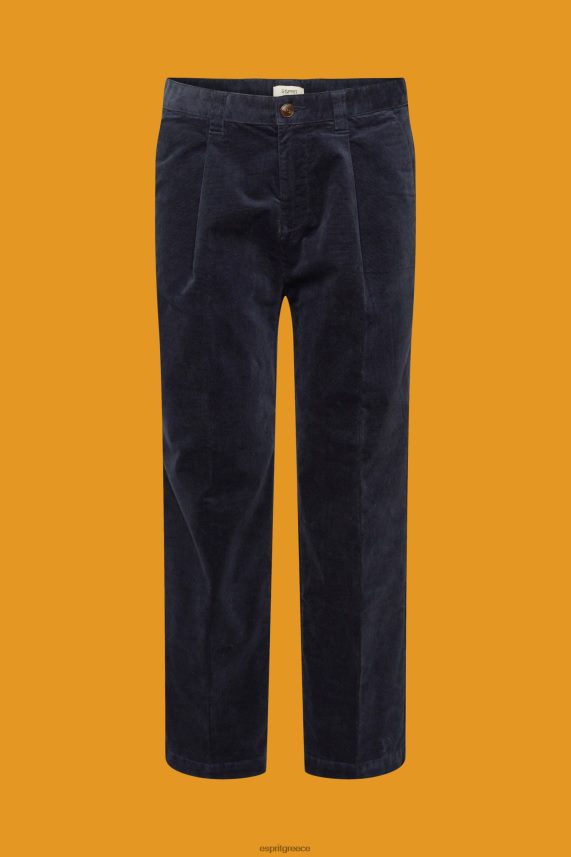 άνδρες Esprit ΠΟΛΕΜΙΚΟ ΝΑΥΤΙΚΟ κοτλέ παντελόνι με φαρδιά εφαρμογή παντελόνι & παντελόνι 0J044P333