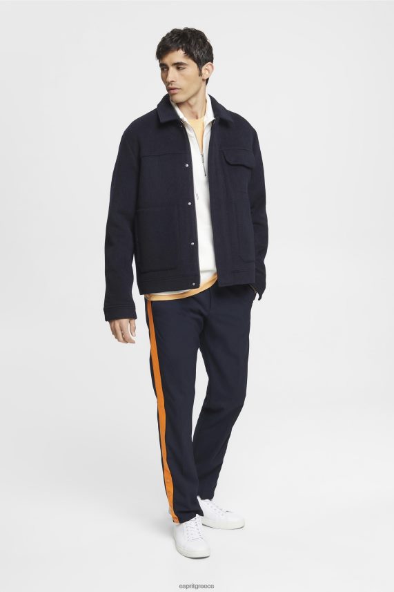 άνδρες Esprit ΠΟΛΕΜΙΚΟ ΝΑΥΤΙΚΟ προσαρμοσμένο παντελόνι σε στυλ αθλητικής φόρμας παντελόνι & παντελόνι 0J044P694