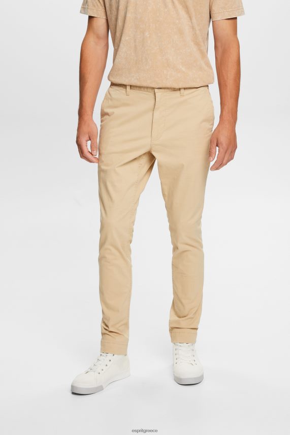 άνδρες Esprit άμμος παντελόνι chino slim leg παντελόνι & παντελόνι 0J044P592