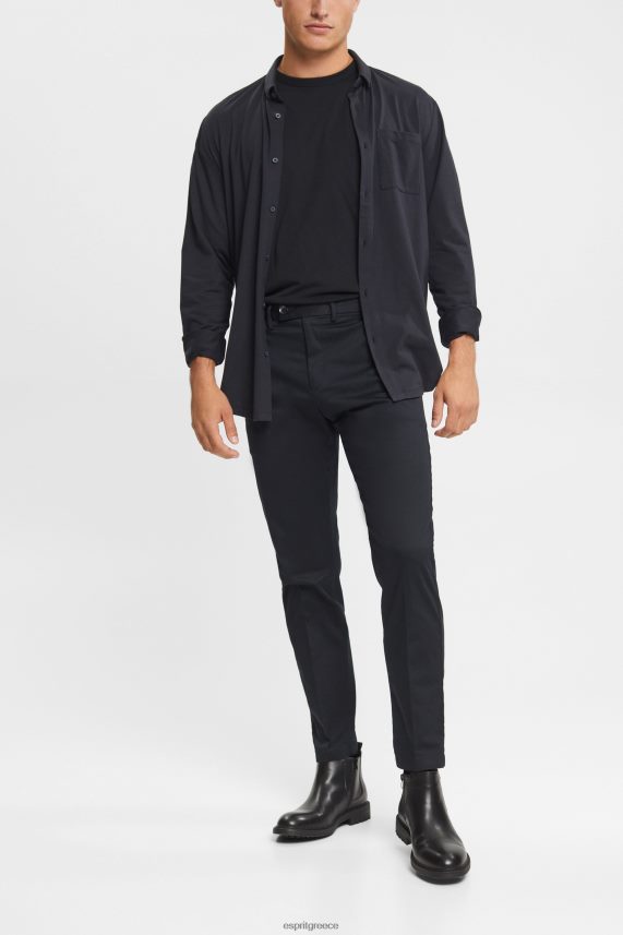άνδρες Esprit μαύρος τεντωμένα βαμβακερά chinos παντελόνι & παντελόνι 0J044P902