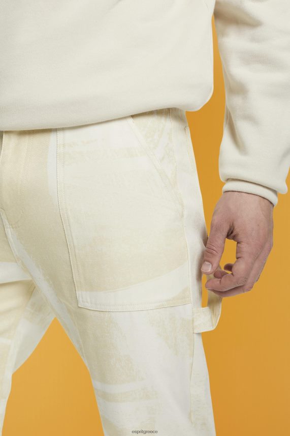 άνδρες Esprit μπεζ ίσιο leg cargo παντελόνι με σχέδιο παντελόνι & παντελόνι 0J044P675