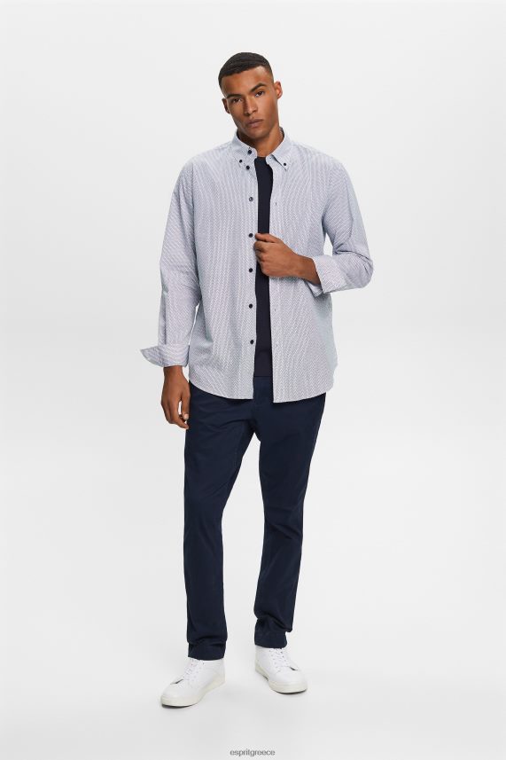 άνδρες Esprit ΠΟΛΕΜΙΚΟ ΝΑΥΤΙΚΟ βαμβακερό πουκάμισο ποπλίνα πουκάμισα 0J044P575