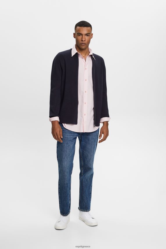 άνδρες Esprit παλιό ροζ βαμβακερό πουκάμισο ποπλίνα πουκάμισα 0J044P577