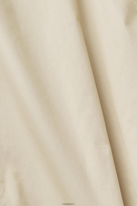 άνδρες Esprit μπεζ βαμβακερό πουκάμισο με κουμπιά πουκάμισα 0J044P659