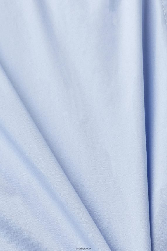 άνδρες Esprit παστέλ μπλε βαμβακερό πουκάμισο με κουμπιά πουκάμισα 0J044P661