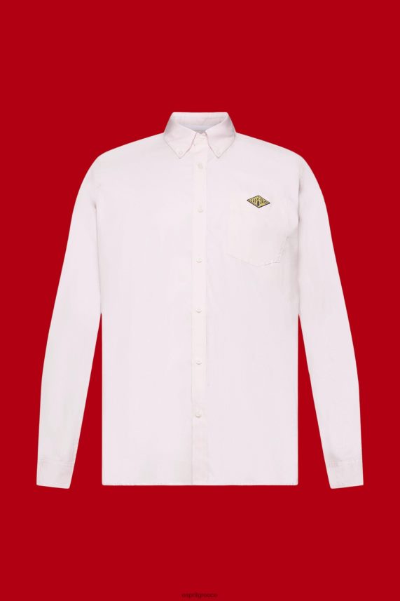 άνδρες Esprit ροζ βαμβακερό πουκάμισο με κουμπιά πουκάμισα 0J044P662